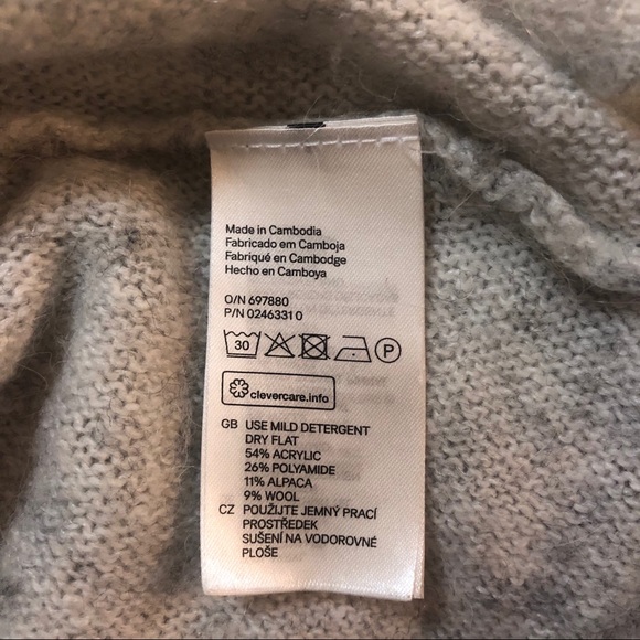 SOLD - H&M grey marbled knit sweater dress - Picture 8 of 8